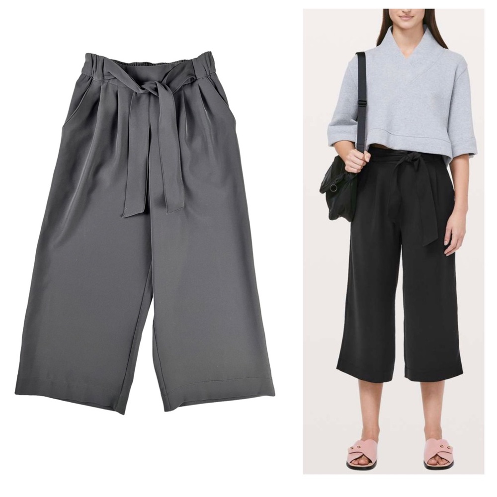 Lululemon Noir Crop Pants Size 4 Black